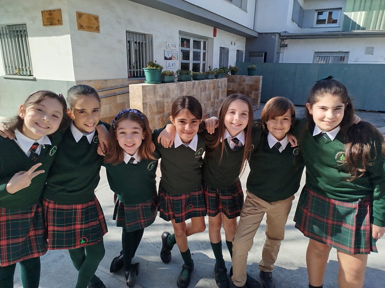 Alumnado de Primaria en el Colegio Santo Tomás